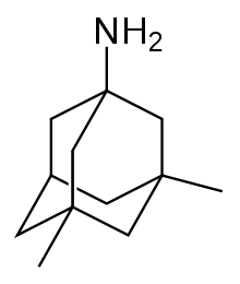 美金刚胺的分子结构。